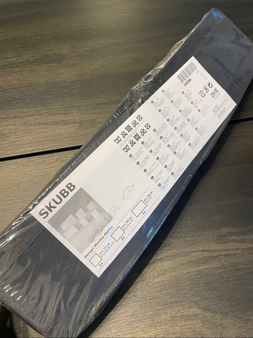 IKEA SKUBB Fabric Storage Box Organizer - Black
